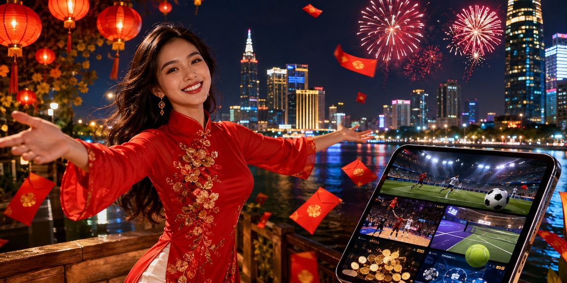 Phong bao đỏ và lồng đèn rực rỡ tại TP. Hồ Chí Minh – không khí lễ hội và ưu đãi đặc biệt